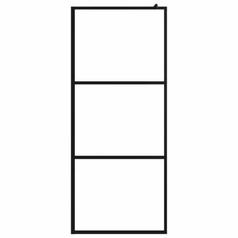 Inloopdouchewand transparant 80x195 cm ESG-glas zwart 8720286288580 3