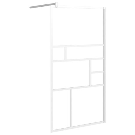 Inloopdouchewand 100x195 cm ESG-glas wit 8720286933206 2