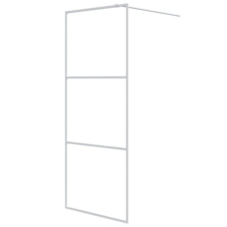 Inloopdouchewand 80x195 cm transparant ESG-glas wit 8720287052173 2