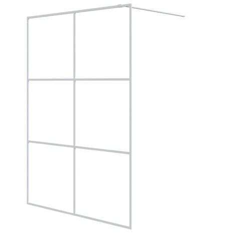 Inloopdouchewand 140x195 cm transparant ESG-glas wit 8720287052210 2