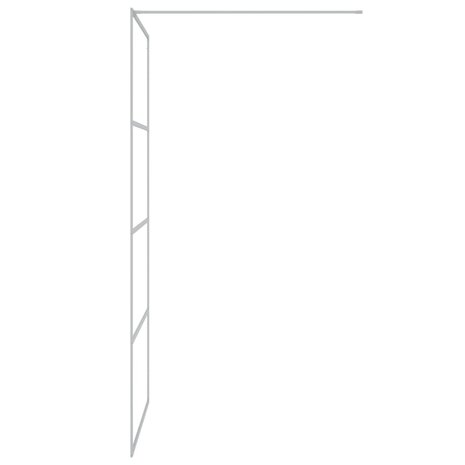 Inloopdouchewand 100x195 cm transparant ESG-glas zilverkleurig 8720287052340 4