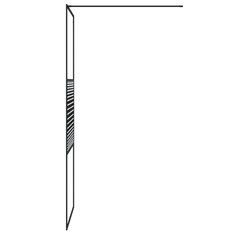 Inloopdouchewand 80x195 cm transparant ESG-glas zwart 8720287052425 4