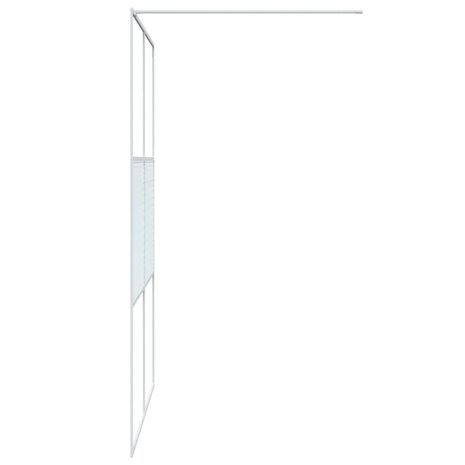 Inloopdouchewand 140x195 cm transparant ESG-glas wit 8720287052517 4