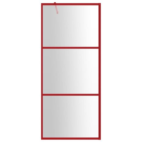 Inloopdouchewand transparant 80x195 cm ESG-glas rood 8720845941833 3