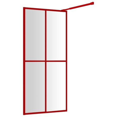 Inloopdouchewand transparant 80x195 cm ESG-glas rood 8720845941918 5