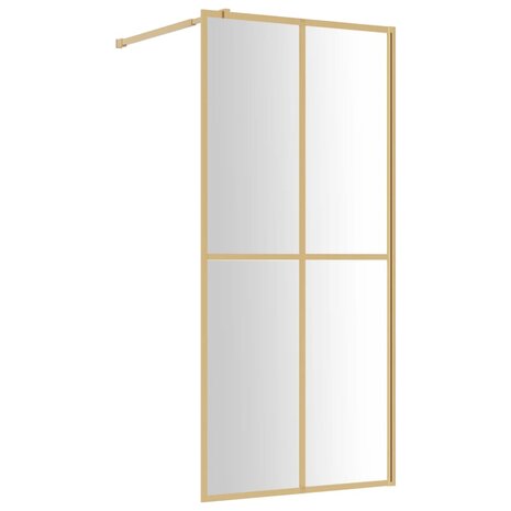 Inloopdouchewand transparant 80x195 cm ESG-glas goudkleurig 8720845941925 2