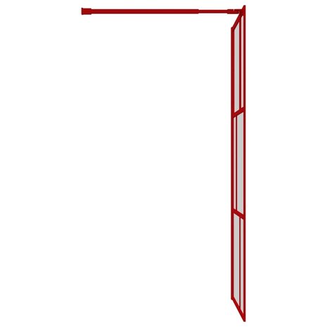 Inloopdouchewand transparant 80x195 cm ESG-glas rood 8720845942014 4