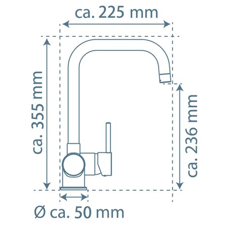 EISL Keukenmengkraan FUTURA zwart 9002560796509 4