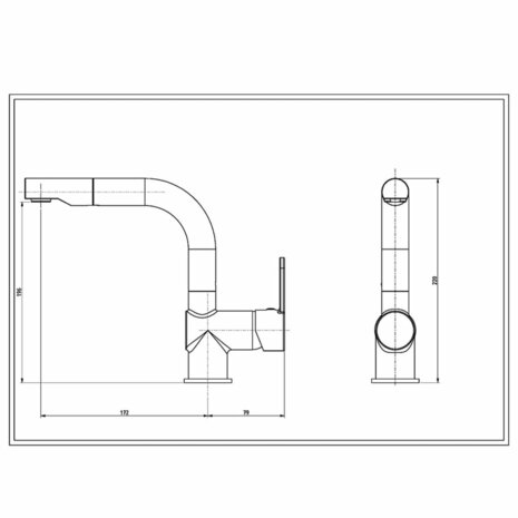 SCHÜTTE Wastafelmengkraan met uittrekbare uitloop LONDON chroomkleurig 4008431797106 10