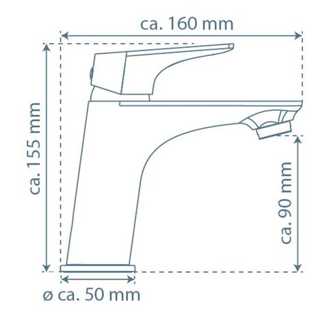 SCHÜTTE Wastafelmengkraan BOSTON chroomkleurig 4008431332109 8