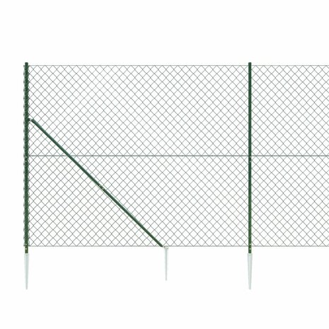 Gaashek met grondankers 1,4x25 m groen 8720845771454 4