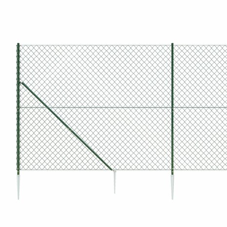 Gaashek met grondankers 2,2x25 m groen 8720845771492 4