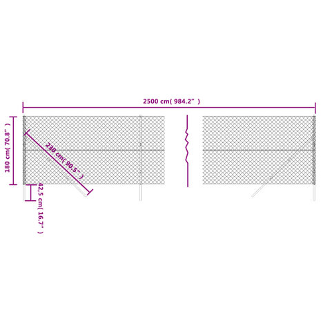 Gaashek 1,8x25 m antracietkleurig 8720845771799 5