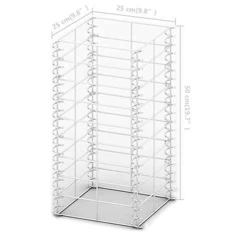 3-delige Schanskorfset 25x25x50 cm gegalvaniseerd draad 8718475875581 4