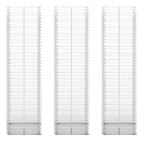 3-delige Schanskorfset 25x25x100 cm gegalvaniseerd draad 8718475875598 3