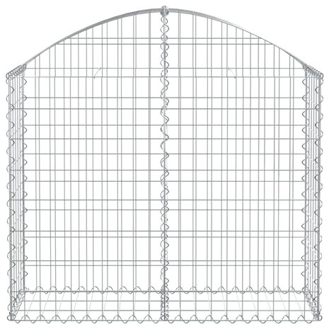 Schanskorf gewelfd 100x30x80/100 cm gegalvaniseerd ijzer 8720845650872 3