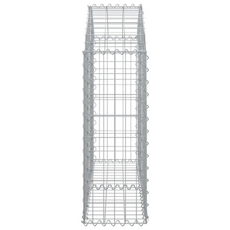 Schanskorf gewelfd 100x30x80/100 cm gegalvaniseerd ijzer 8720845650872 4