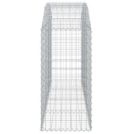 Schanskorf gewelfd 200x50x100/120 cm gegalvaniseerd ijzer 8720845651381 4