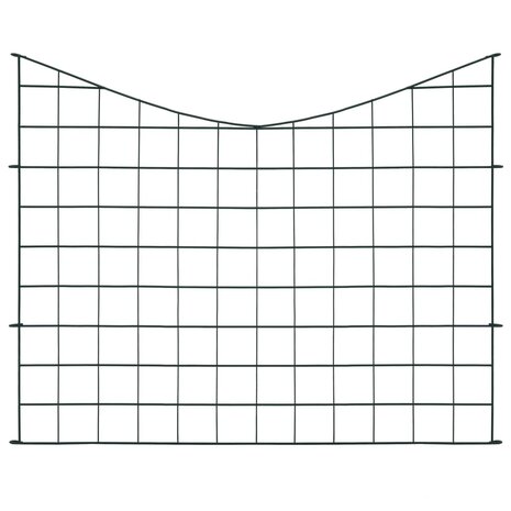 Schuttingset hol gebogen 77,5x64 cm groen 8719883785790 2