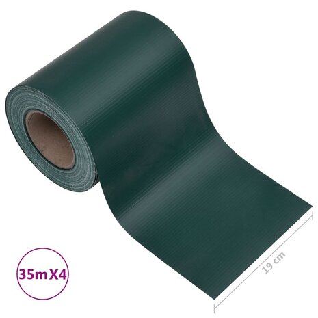 Tuinschermen 4 st 35x0,19 m PVC matgroen 8720286089231 10