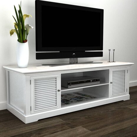 Tv-meubel wit hout 8718475890522 1