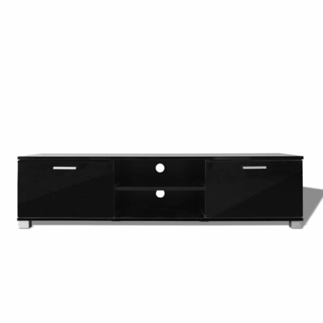 Tv-meubel 140x40,5x35 cm hoogglans zwart 8718475977230 3