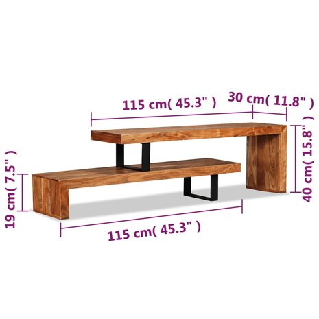 Tv-meubel massief acaciahout 8718475557234 11