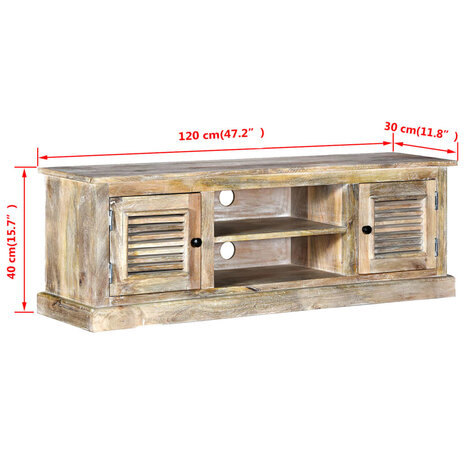 Tv-meubel massief mangohout 8718475574071 8