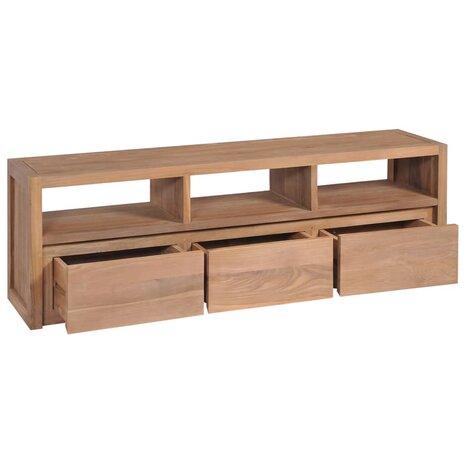 Tv-meubel 120x30x40 cm teakhout met natuurlijke afwerking 8718475623175 2