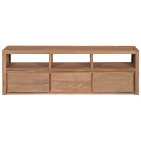 Tv-meubel 120x30x40 cm teakhout met natuurlijke afwerking 8718475623175 8