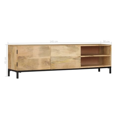 Tv-meubel 145x30x41 cm massief mangohout 8718475740407 9