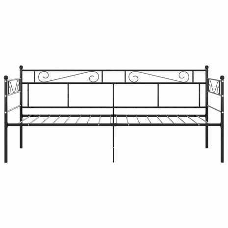 Slaapbankframe metaal zwart 90x200 cm 8720286195635 4