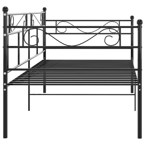 Slaapbankframe metaal zwart 90x200 cm 8720286195635 5