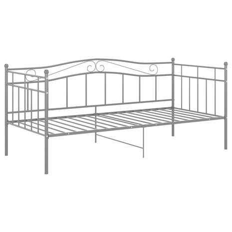 Slaapbankframe metaal grijs 90x200 cm 8720286195772 3