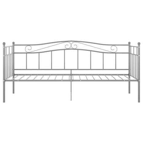 Slaapbankframe metaal grijs 90x200 cm 8720286195772 4