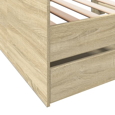 Slaapbank met lades 90x190 cm bewerkt hout sonoma eikenkleurig 8721102625084 7