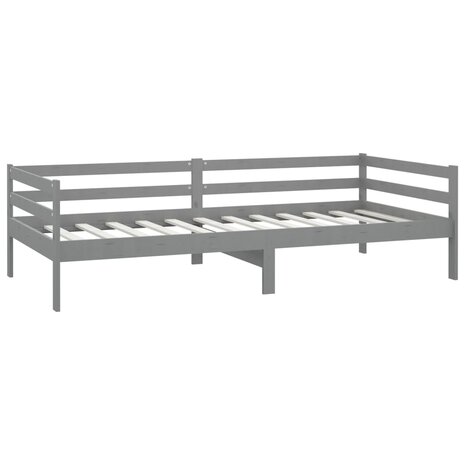 Slaapbank massief grenenhout grijs 90x200 cm 8720286641286 5