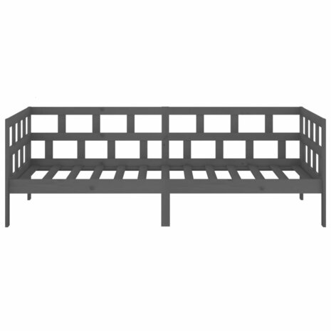 Slaapbank massief grenenhout grijs 80x200 cm 8720287068006 8