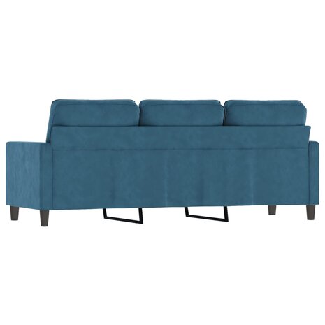 Driezitsbank 180 cm fluweel blauw 8721012139442 5