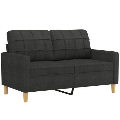 2-delige loungeset met kussens stof zwart 8721012062450 3