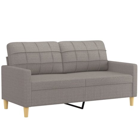 2-delige Loungeset met kussens stof taupe 8721012062481 4