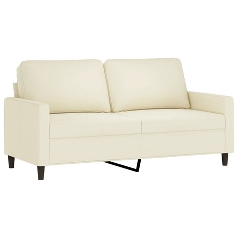 2-delige Loungeset met kussens fluweel crèmekleurig 8721012064713 4