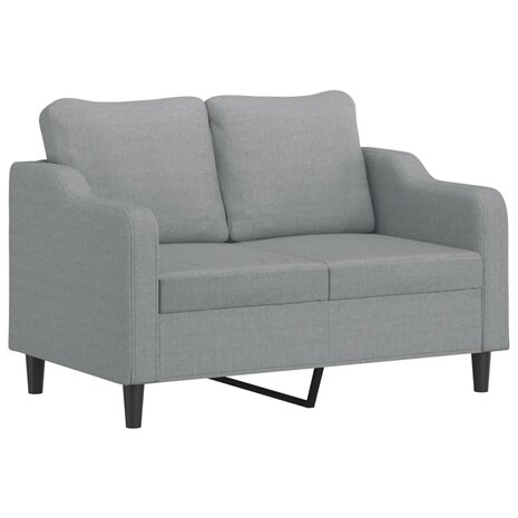 2-delige Loungeset met kussens stof lichtgrijs 8721012067691 3