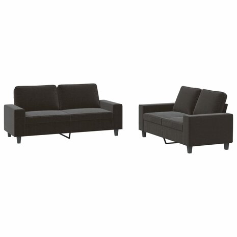 2-delige Loungeset stof zwart 8721012068537 2