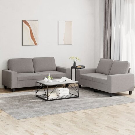 2-delige Loungeset stof taupe 8721012068568 1