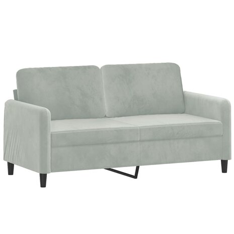 3-delige Loungeset fluweel lichtgrijs 8721012069510 4