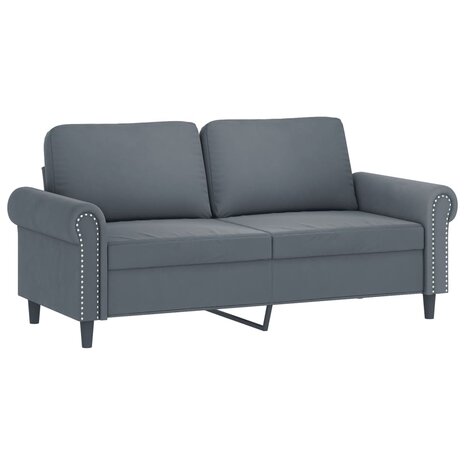 2-delige Loungeset met kussens fluweel donkergrijs 8721012071780 4