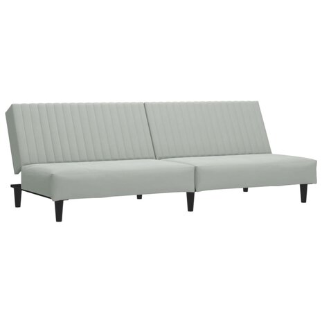 2-delige Loungeset fluweel lichtgrijs 8721012453760 4