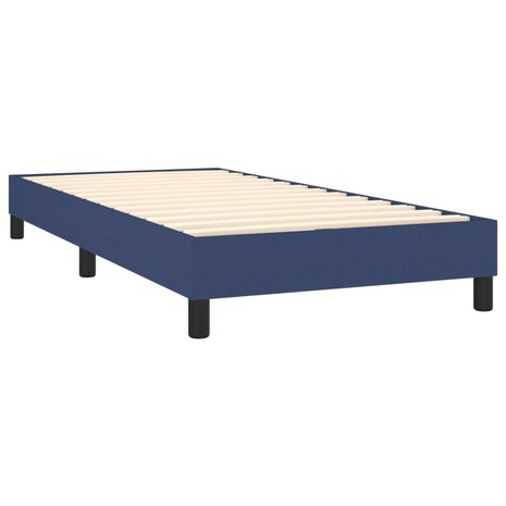 Boxspring met matras en LED stof blauw 90x200 cm 8720287366553 5