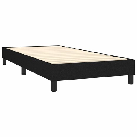 Boxspring met matras en LED stof zwart 90x200 cm 8720287367314 5